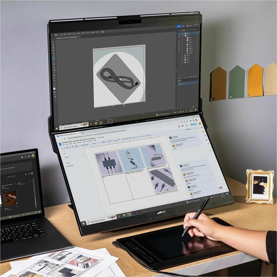 Mobile Pixels Geminos 24" Dual-Stacked Monitor 116-1001P01