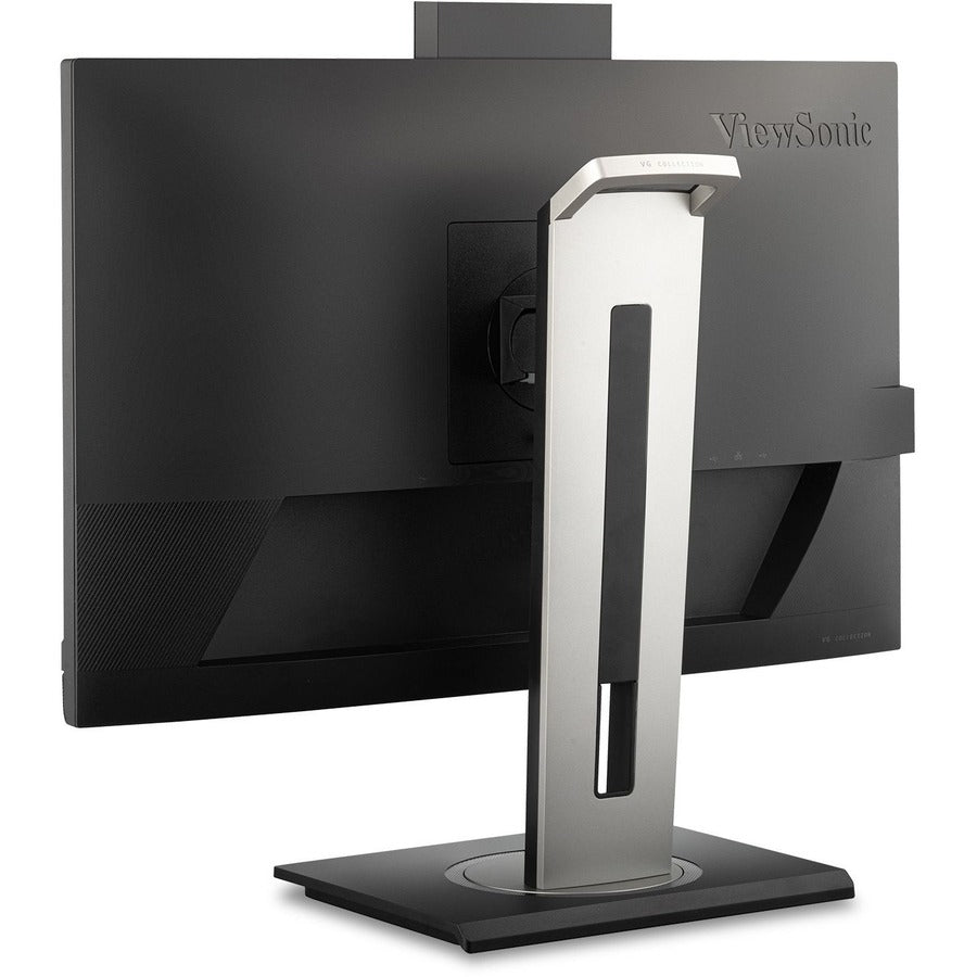 ViewSonic VG2456V 24 Inch 1080p Video Conference Monitor with Webcam, 2 Way Powered 90W USB C, Docking Built-In, Gigabit Ethernet RJ45, 40 Degree Tilt Ergonomics VG2456V