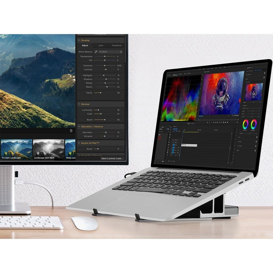 SIIG USB-C Laptop Stand W/ 4K Docking Station CE-MTDK21-S1