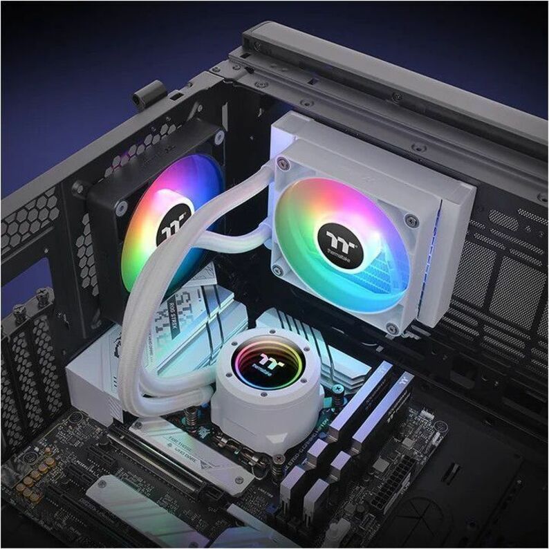 Thermaltake TH120 V2 ARGB Sync All-In-One Liquid Cooler - Snow Edition CL-W363-PL12SW-A