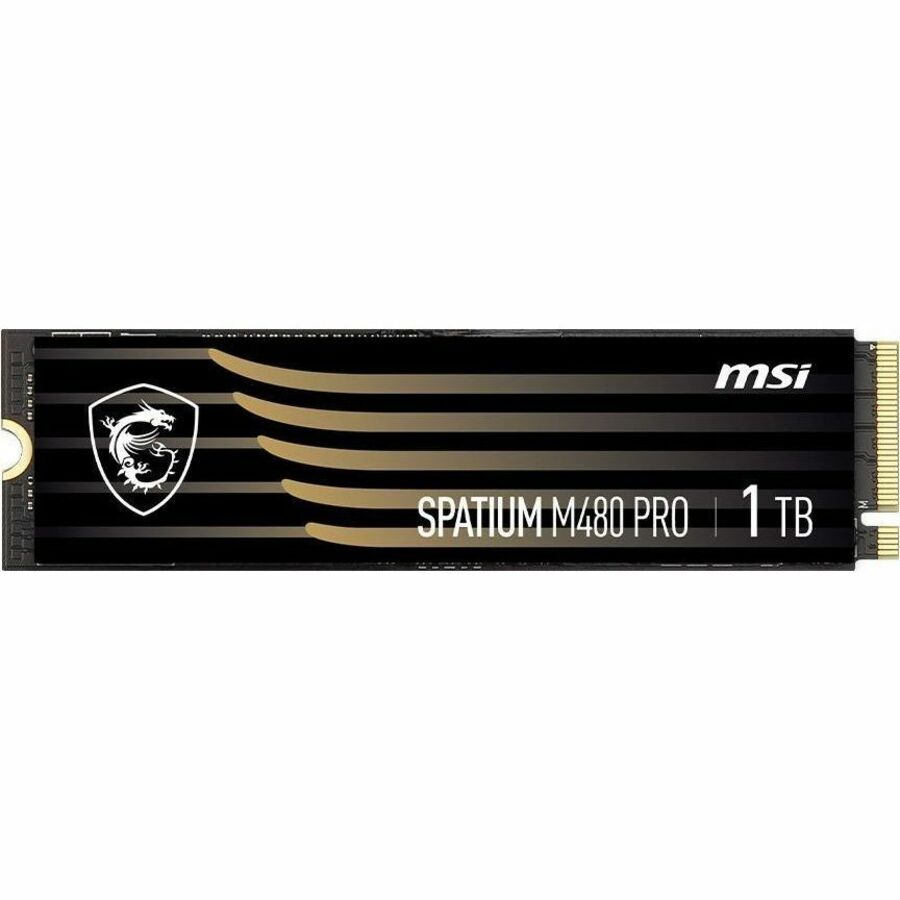 MSI SPATIUM M480 PRO 1 TB Solid State Drive - M.2 2280 Internal - PCI Express NVMe (PCI Express NVMe 4.0 x4) SM480PN1TB