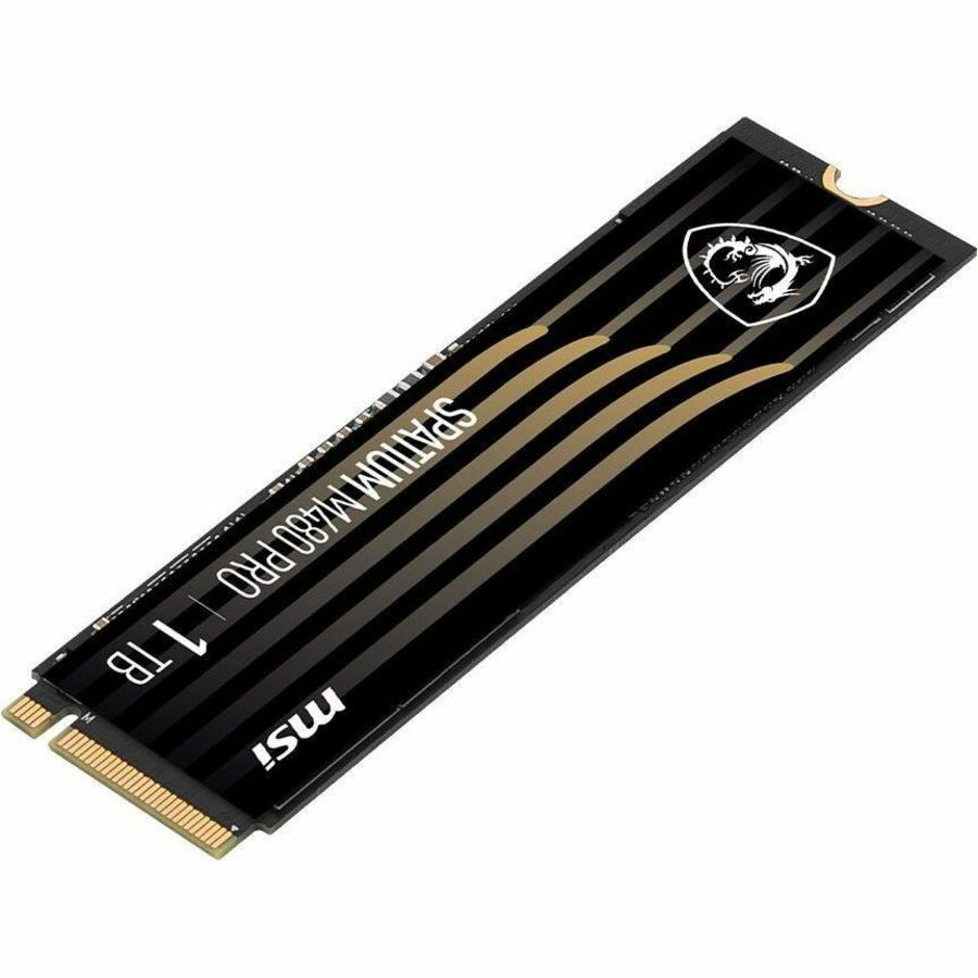 MSI SPATIUM M480 PRO 1 TB Solid State Drive - M.2 2280 Internal - PCI Express NVMe (PCI Express NVMe 4.0 x4) SM480PN1TB