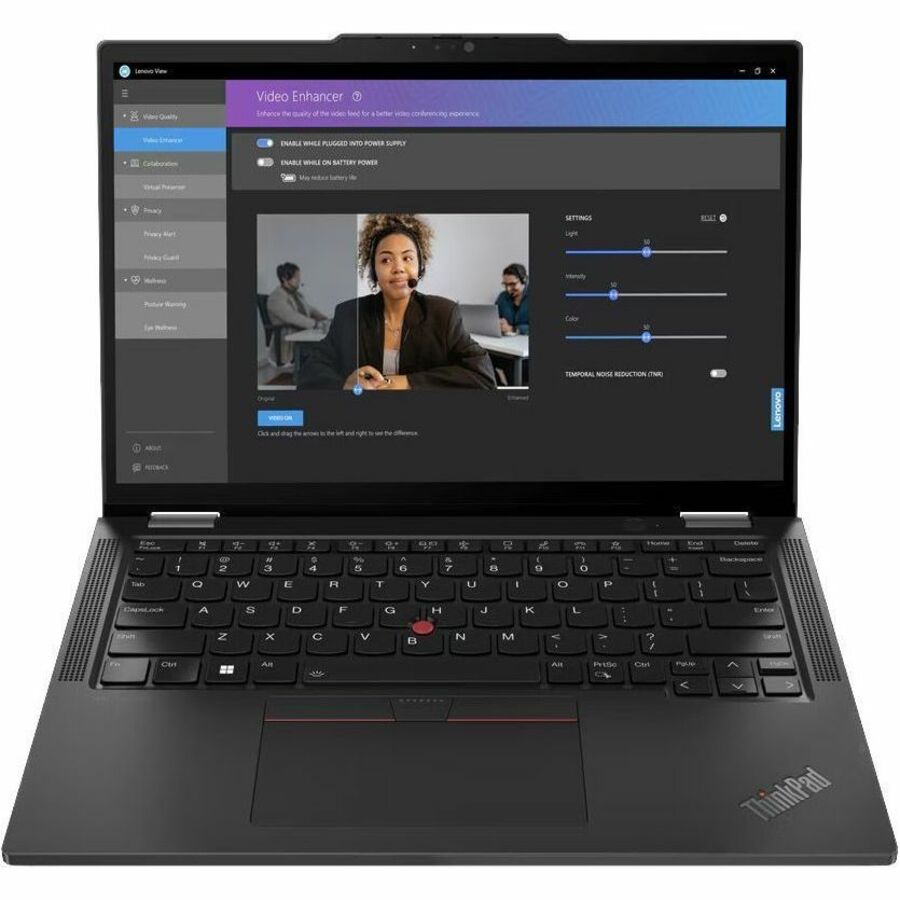 Lenovo ThinkPad X13 Gen 5 21LW002BUS 13.3" Touchscreen Convertible 2 in 1 Notebook - WUXGA - Intel Core Ultra 7 165U - vPro Technology - 16 GB - 1 TB SSD - English Keyboard - Black 21LW002BUS