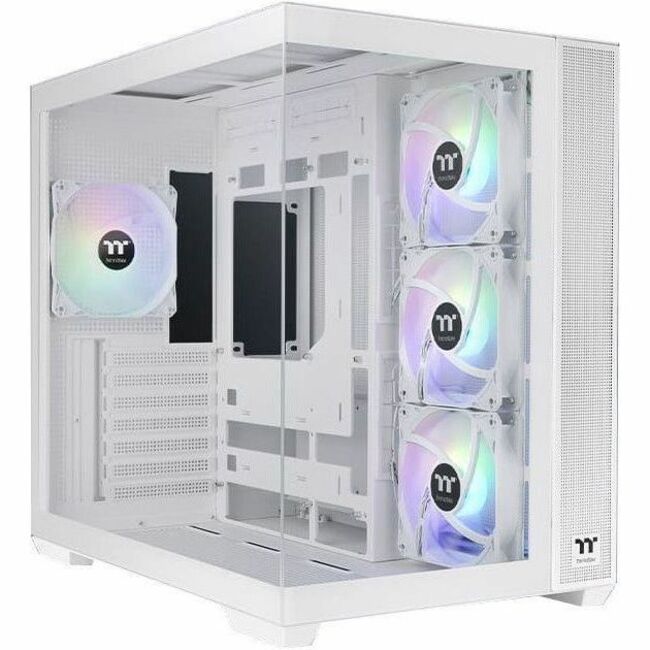 Thermaltake View 380 TG ARGB Snow Mid Tower Chassis CA-1Z2-00M6WN-00