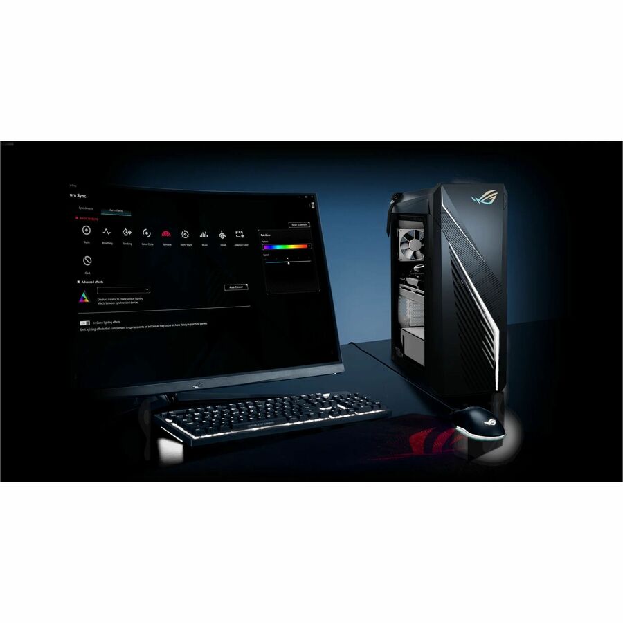 Asus ROG G16CHR G16CHR-XS776S Gaming Desktop Computer - Intel Core i7 14th Gen i7-14700F - 32 GB - 1 TB SSD - Tower - Gray G16CHR-XS776S