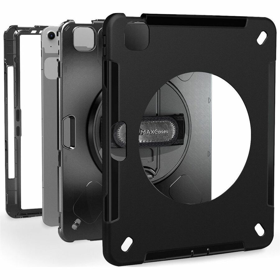 MAXCases Extreme Shield Rugged Carrying Case for 13" Apple iPad Air 13 (2024) Tablet - Black APESIPA613BLK