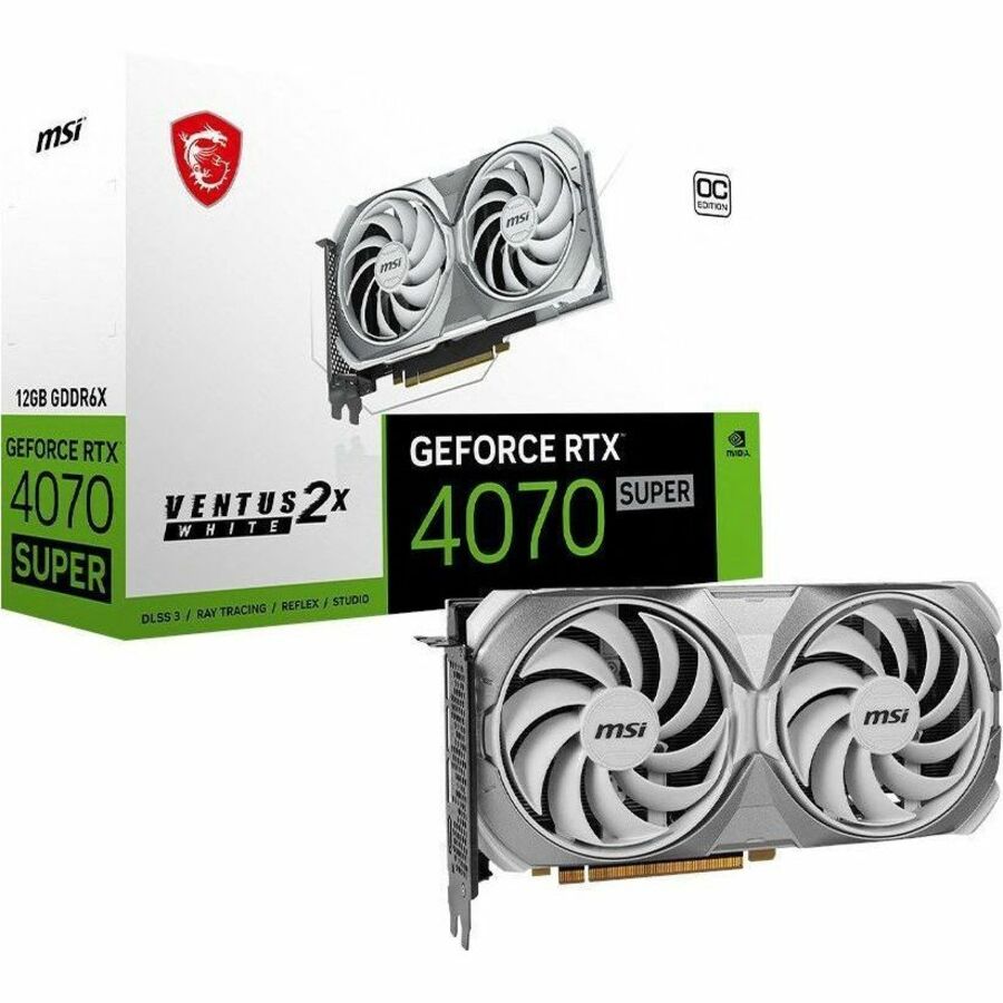 MSI NVIDIA GeForce RTX 4070 SUPER Graphic Card - 12 GB GDDR6X G4070S12V2WC