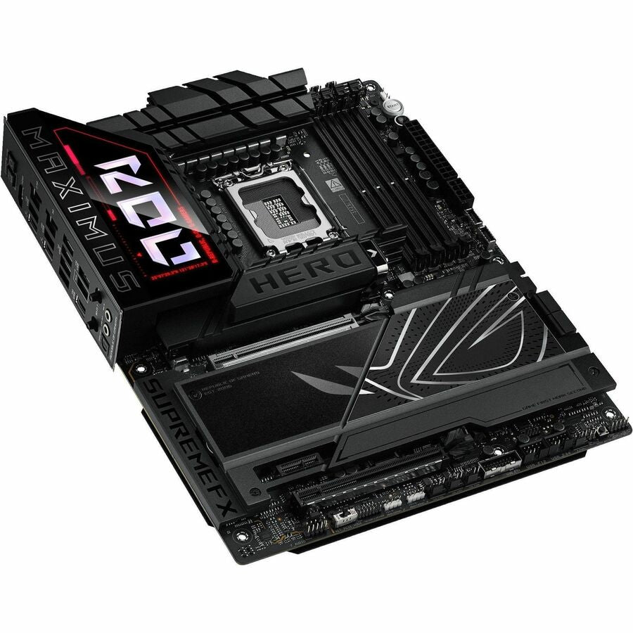Asus ROG MAXIMUS Z890 HERO Gaming Desktop Motherboard - Intel Z890 Chipset - Socket LGA-1851 - ATX ROG MAXIMUS Z890 HERO