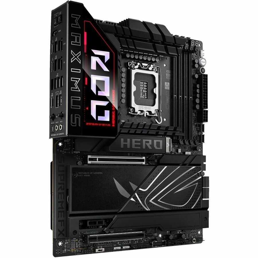 Asus ROG MAXIMUS Z890 HERO Gaming Desktop Motherboard - Intel Z890 Chipset - Socket LGA-1851 - ATX ROG MAXIMUS Z890 HERO