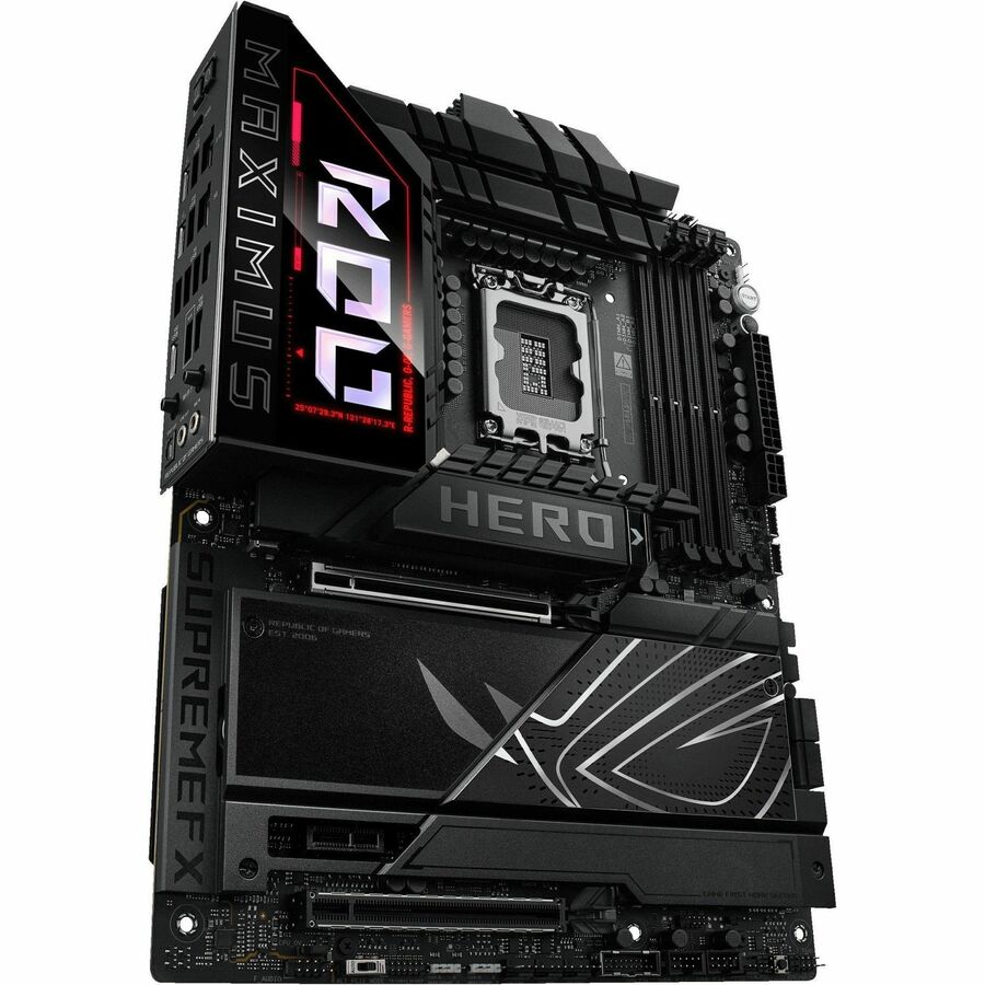Asus ROG MAXIMUS Z890 HERO Gaming Desktop Motherboard - Intel Z890 Chipset - Socket LGA-1851 - ATX ROG MAXIMUS Z890 HERO