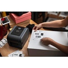 Brother TD-4650TNWB Desktop Direct Thermal/Thermal Transfer Printer - Monochrome - Label Print - USB - Serial - Bluetooth - Wireless LAN TD4650TNWB