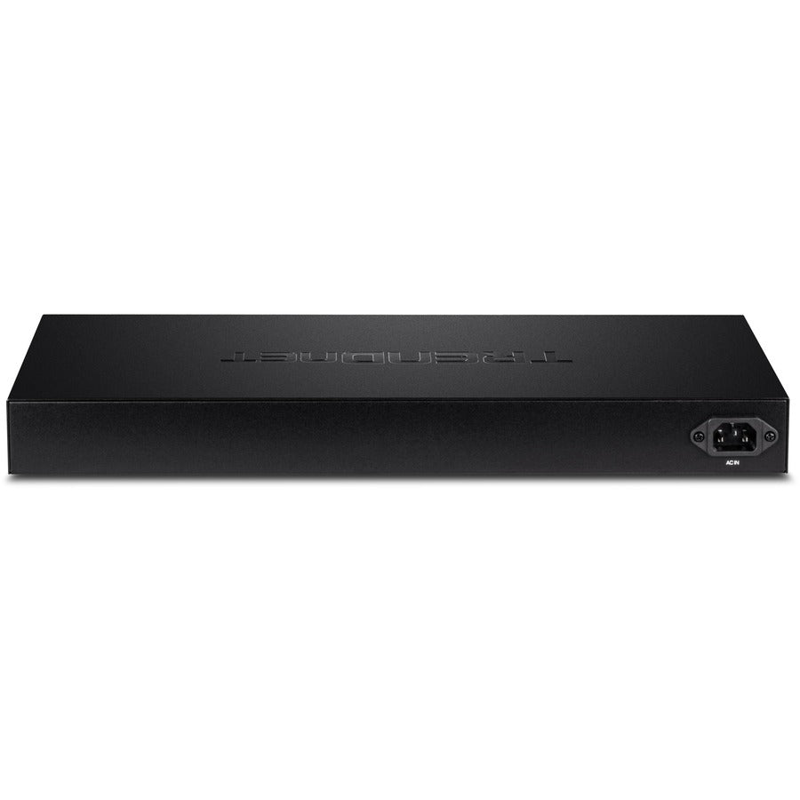 TRENDnet 20-Port Gigabit PoE+ Web Smart PoE+ Switch, 16 x Gigabit PoE+ Ports, 4 x Shared Gigabit Ports, Up To 30W Per Port, 185W Total Power Budget, Rack Mountable, Black, TPE-1620WS TPE-1620WS