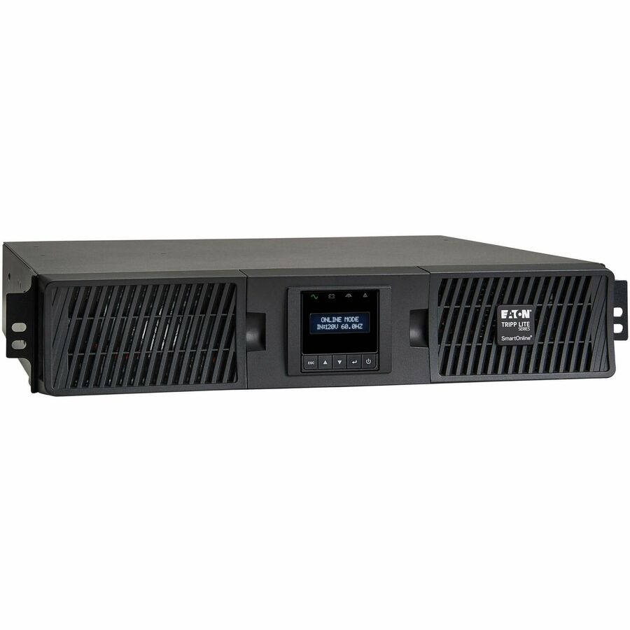 Eaton Tripp Lite Series SmartOnline 2000VA 1800W 120V Double-Conversion UPS - 7 Outlets, Extended Run, Network Card Included, LCD, USB, DB9, 2U Rack/Tower SU2200RTXLCDN