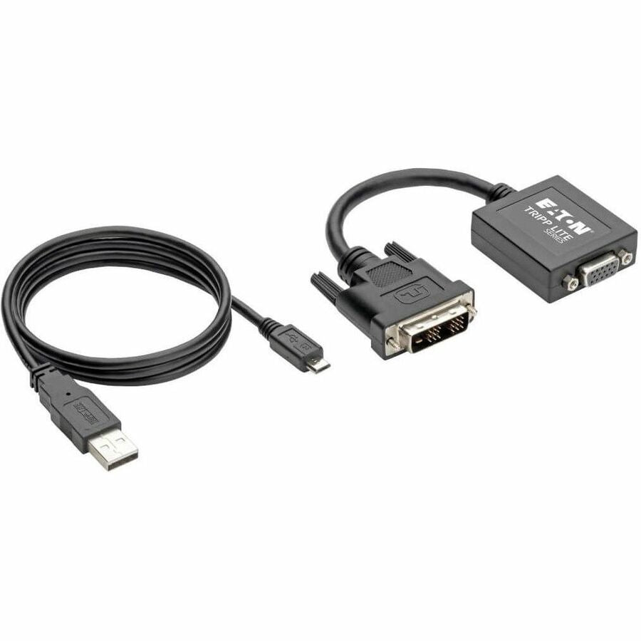 Eaton Tripp Lite Series DVI-D to VGA Active Adapter Converter Cable, 1920x1200, 6-in. (15.24 cm), TAA P120-06N-ACT