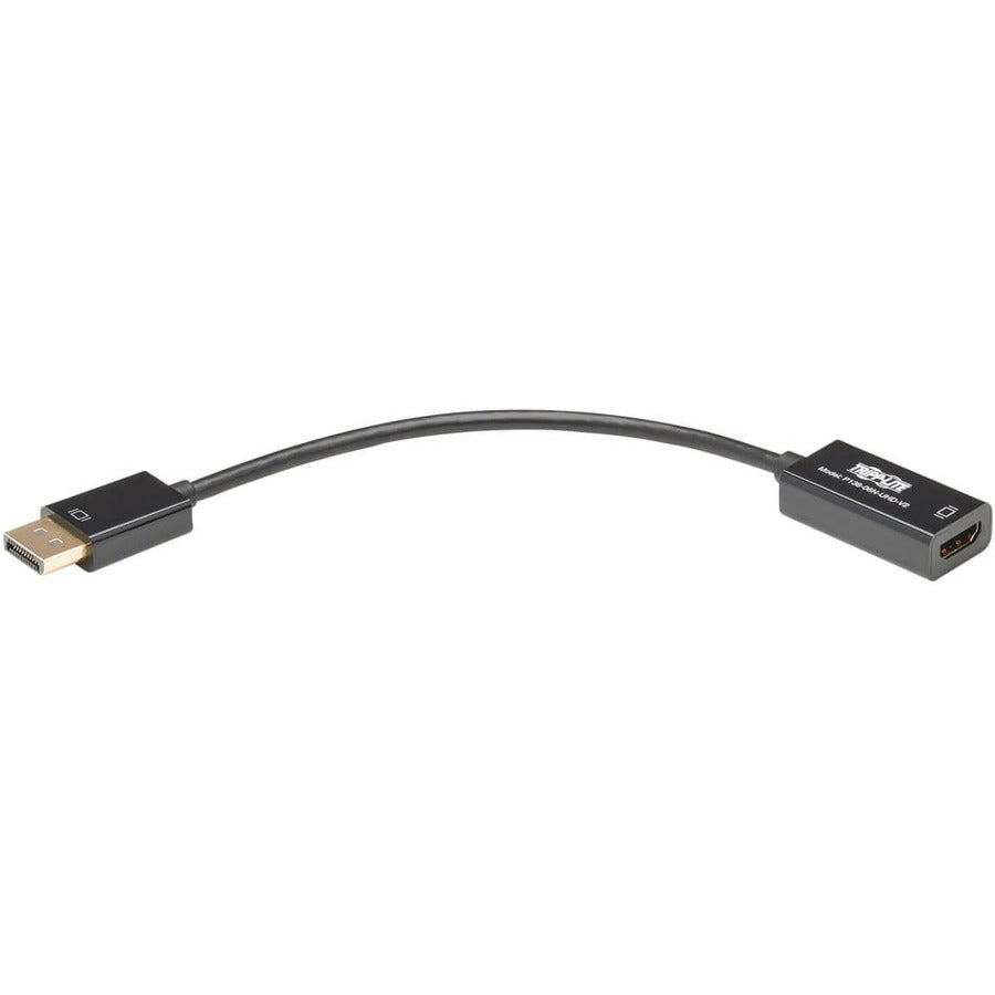 Tripp Lite by Eaton DisplayPort to HDMI 4K Active Adapter Video Converter, DP Ver 1.2, HDCP, 4K 30Hz (M/F), 6-in. (15.24 cm) P136-06N-UHD-V2