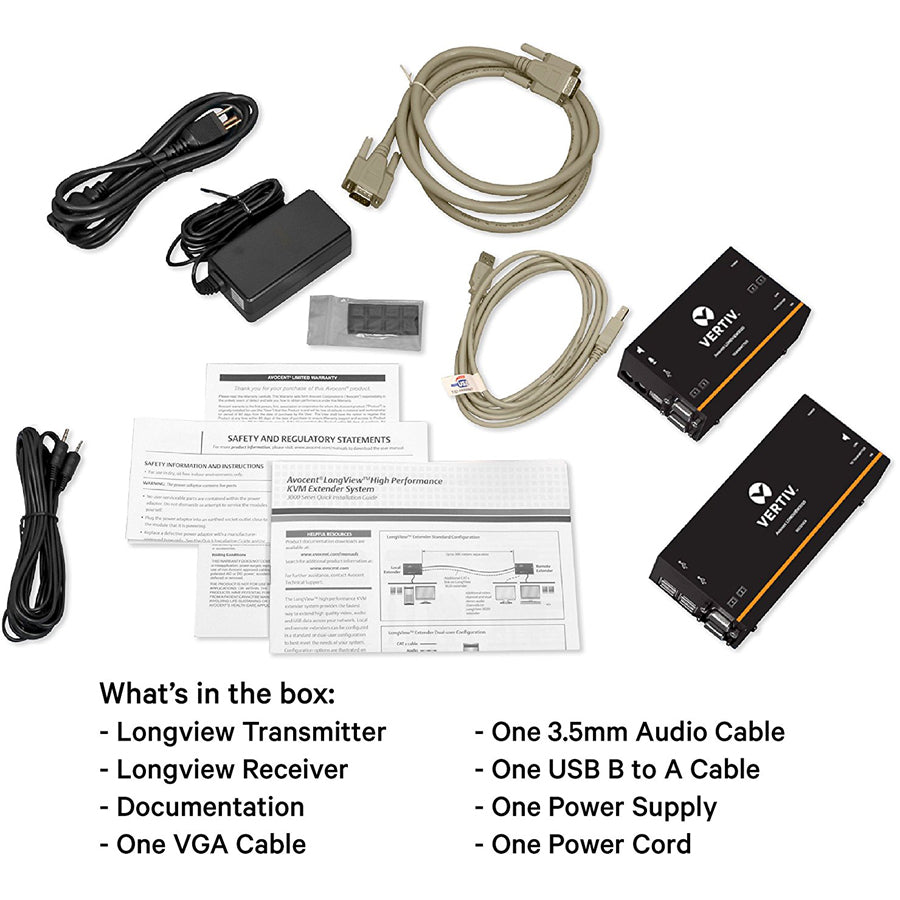 Avocent LV 3000 Series High Quality KVM Extender Kit with Receiver & Transmitter LV3010P-001