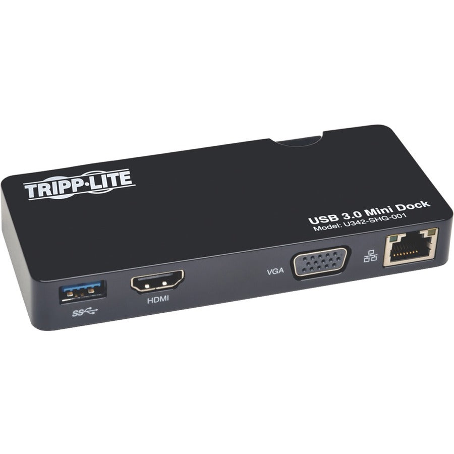 Tripp Lite by Eaton USB 3.x (5Gbps) Mini Dock with HDMI and VGA Video, GbE U342-SHG-001