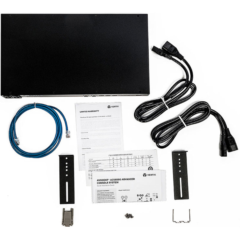 Vertiv Avocent 8-port ACS8000 Console System with dual AC Power Supply, non-TAA ACS8008MDAC-400