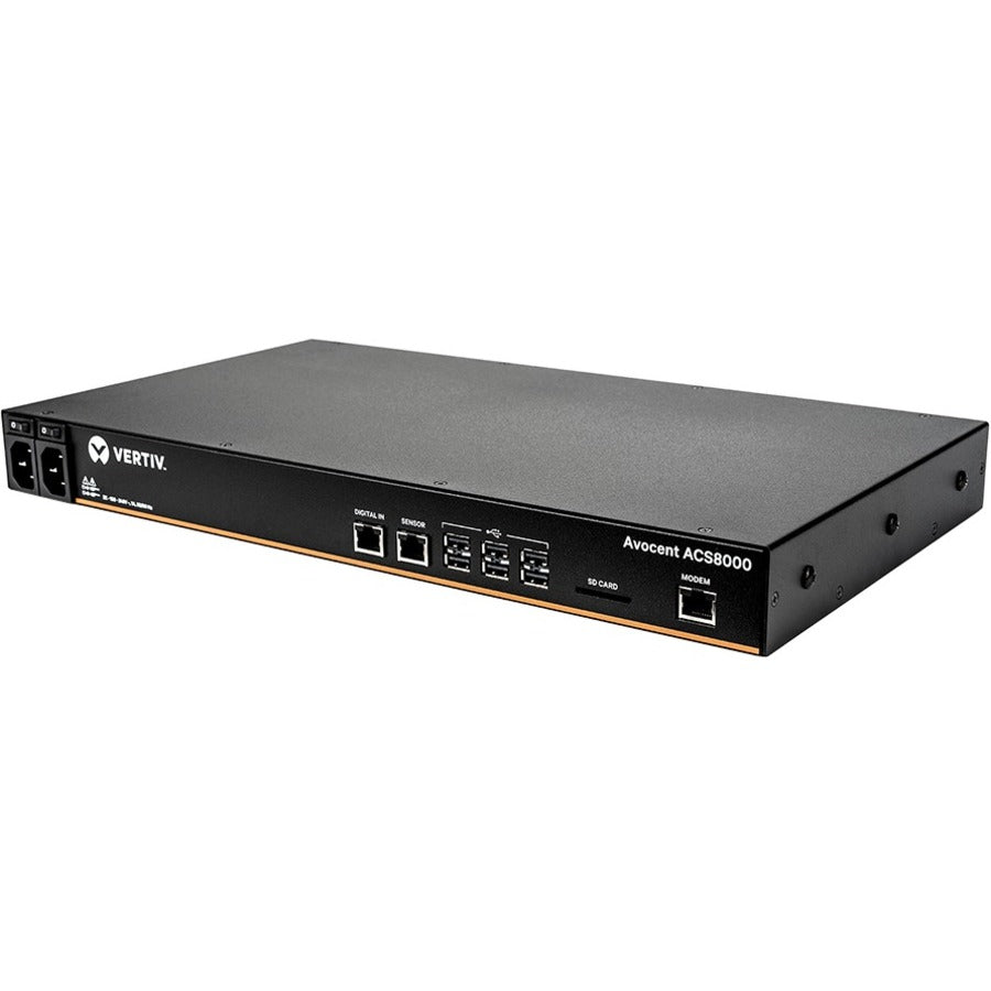 Vertiv Avocent 8-port ACS8000 Console System with dual AC Power Supply, non-TAA ACS8008MDAC-400