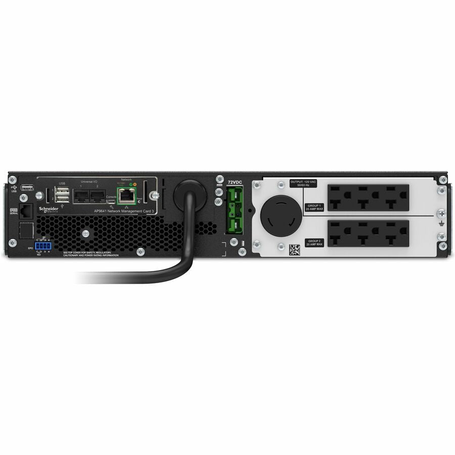 APC by Schneider Electric Smart-UPS SRT 2200VA RM 120V Network Card SRT2200RMXLA-NC