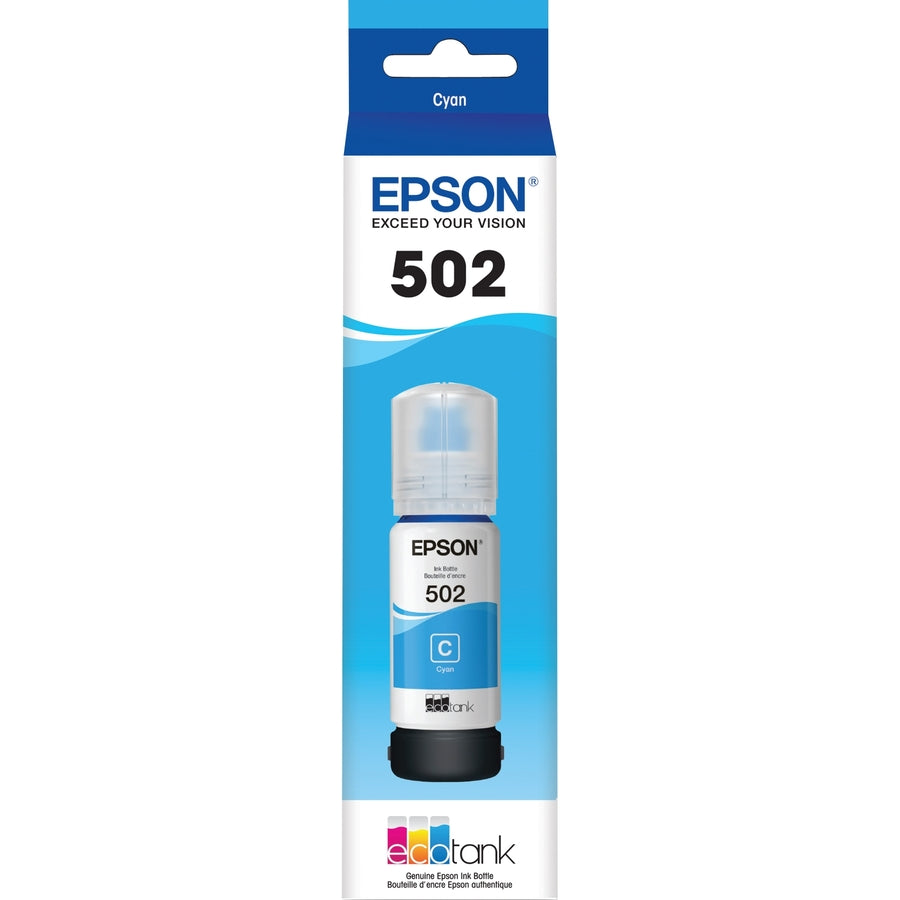 Epson T502, Cyan Ink Bottle T502220-S