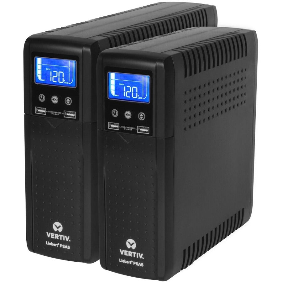 Vertiv Liebert PSA5 UPS - 1000VA/600W 120V| Line Interactive AVR Tower UPS PSA5-1000MT120