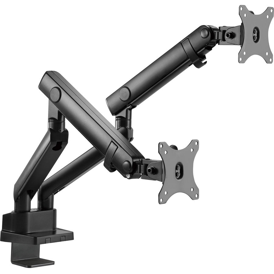 SIIG Aluminum Mechanical Spring Dual Monitor Mount - 17" to 32 - 17.6 lbs - Top Mounting CE-MT2U12-S1