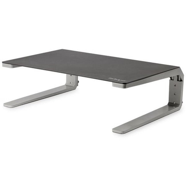 StarTech.com Monitor Riser Stand, For up to 32" (22lb/10kg) Monitor, Monitor Riser, Steel&Aluminum, Monitor Shelf w/ Three Height Settings MONSTND