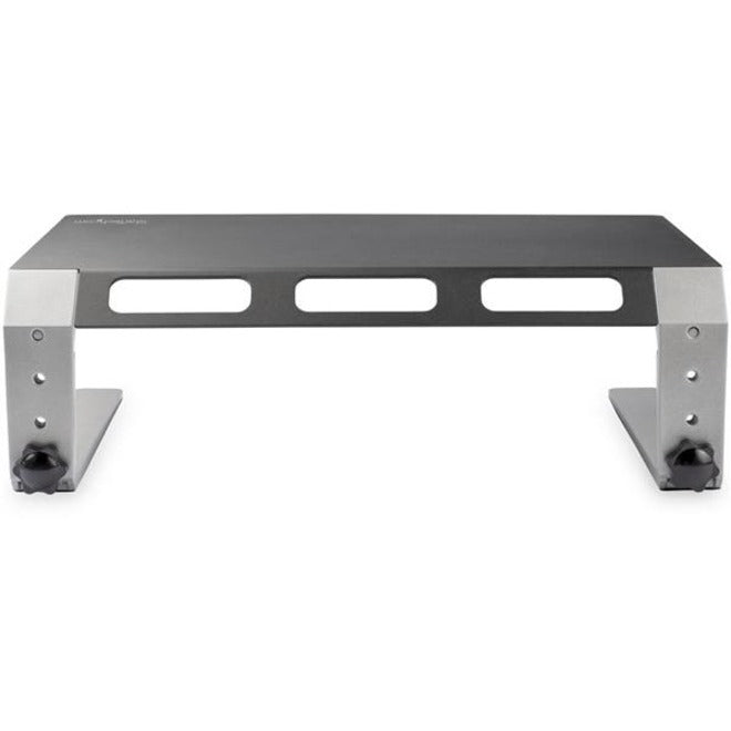 StarTech.com Monitor Riser Stand, For up to 32" (22lb/10kg) Monitor, Monitor Riser, Steel&Aluminum, Monitor Shelf w/ Three Height Settings MONSTND