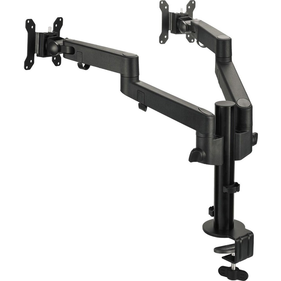 SIIG Dual Arm Pole Multi-Angle Replaceable Articulating Monitor Desk Mount - 14" to 30" - Max Load 17.6lbs each - Expandable Slide Rails Design - up to 4 monitors CE-MT3E11-S1