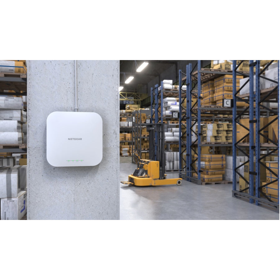 Netgear WAX610 IEEE 802.11 a/b/g/n/ac/ax/i 1.80 Gbit/s Wireless Access Point - Indoor WAX610-100NAS