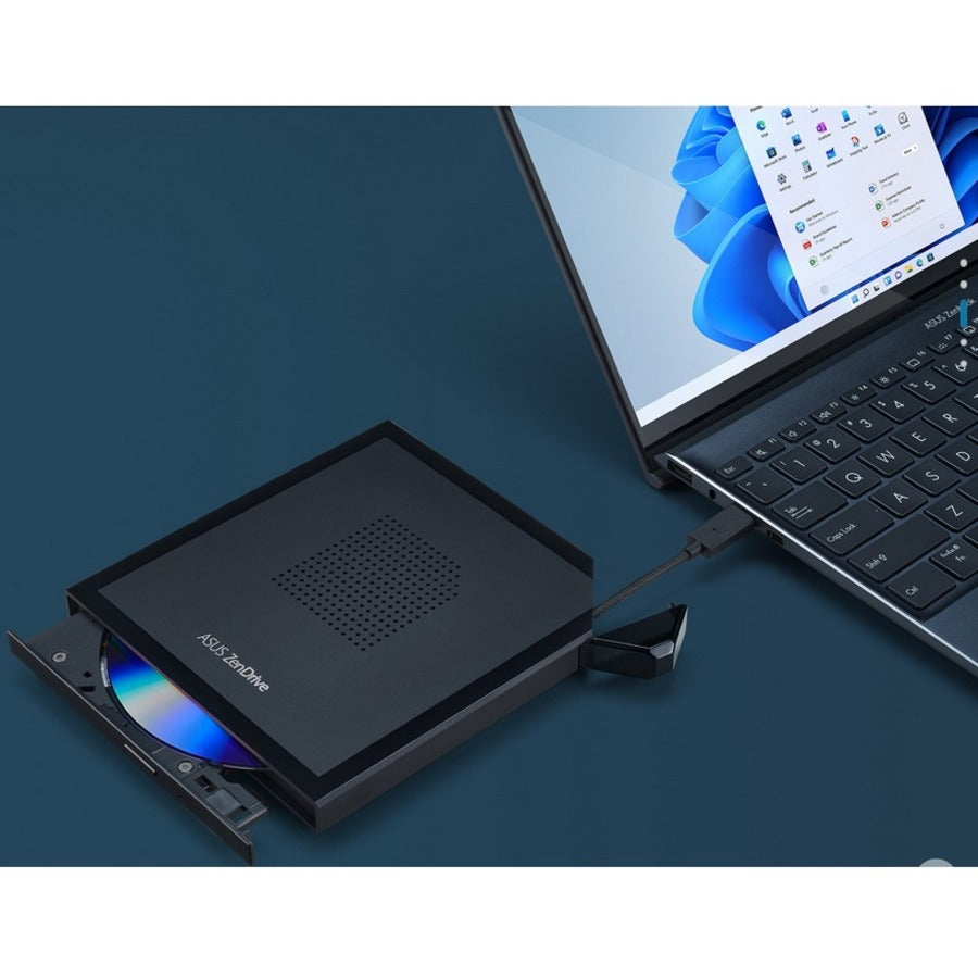 Asus ZenDrive V1M SDRW-08V1M-U DVD-Writer - External - Retail Pack - Black SDRW-08V1M-U/BLK/G/AS//