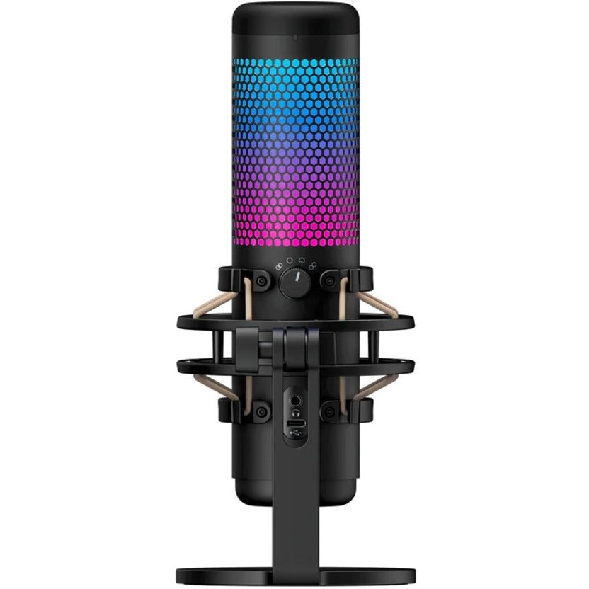 HyperX QuadCast S Wired Condenser Microphone - Black, Gray 4P5P7AA