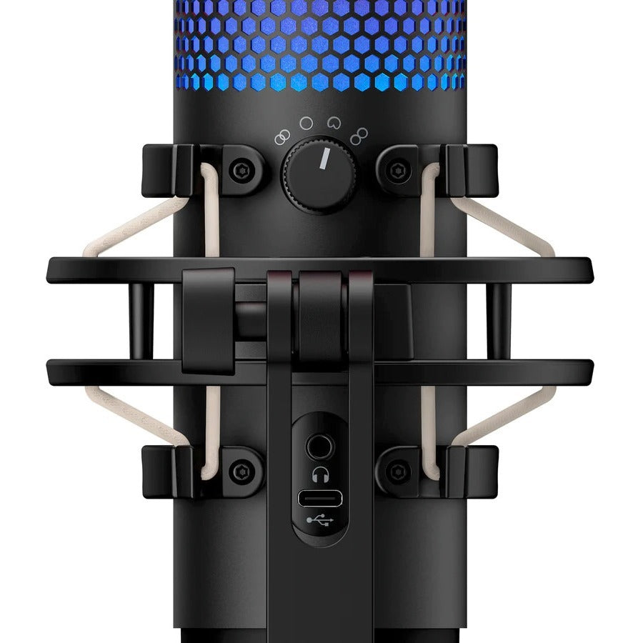 HyperX QuadCast S Wired Condenser Microphone - Black, Gray 4P5P7AA