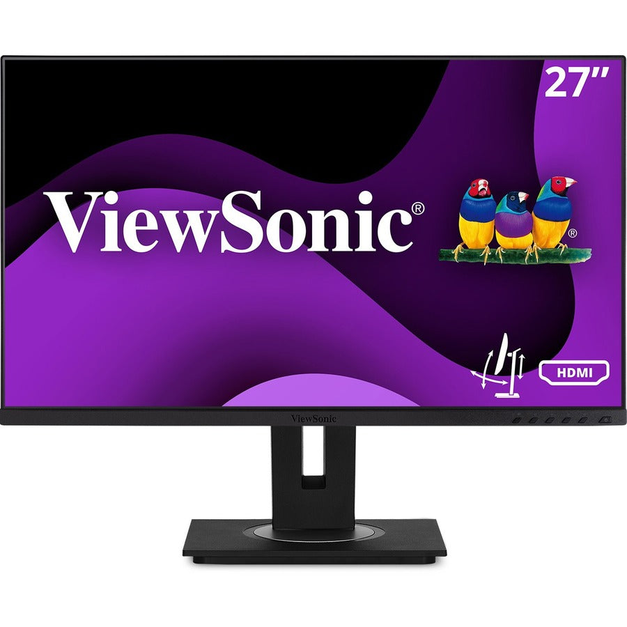 ViewSonic VG2748A 27 Inch IPS 1080p Ergonomic Monitor with Ultra-Thin Bezels, HDMI, DisplayPort, USB, VGA, and 40 Degree Tilt for Home and Office VG2748a