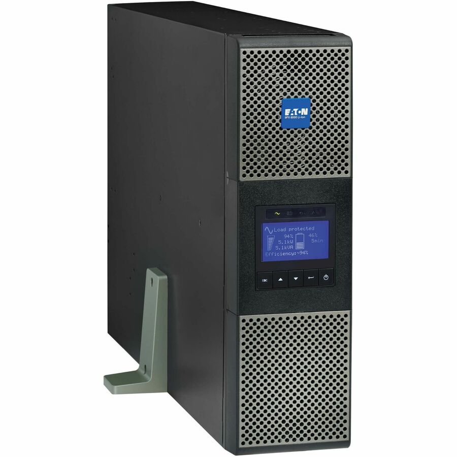 Eaton 9PX 6000VA 5400W 208V Online Double-Conversion UPS - L6-30P or Hardwired Input, 2 L6-20R, 2 L6-30R, Lithium-ion Battery, Cybersecure Network Card, Extended Run, 3U Rack/Tower - Battery Backup 9PX6K-L