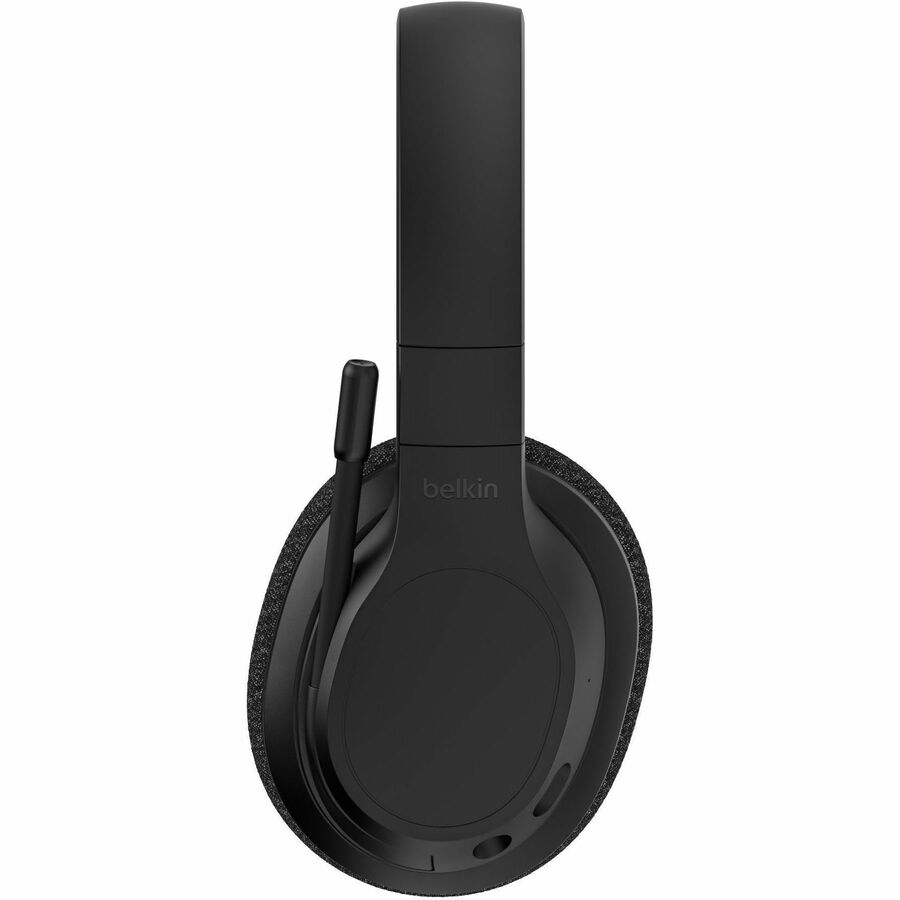 Belkin SoundForm Adapt Wireless Over-Ear Headset, Headphones for Work, Play, Gaming, & Travel with Built-in Boom Microphone - Compatible with iPhone, iPad, Galaxy, and More - Black AUD005BTBLK