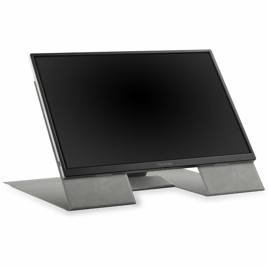 ViewSonic VG1656N 16 Inch 1200p IPS Wireless Portable Monitor with 2 Way Powered 60W USB C, Built-in 4000 mAh Battery and Stand with Smart Cover VG1656N