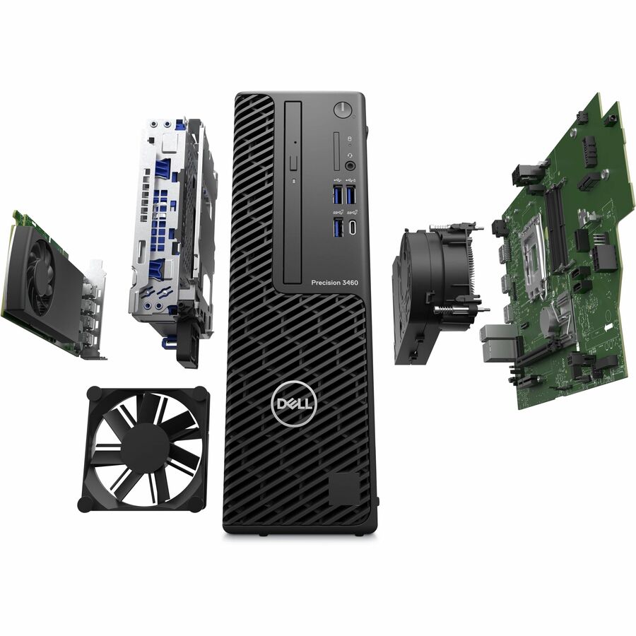 Dell Precision 3000 3460 Workstation - Intel Core i5 14th Gen i5-14600 - vPro Technology - 16 GB - 512 GB SSD - Small Form Factor - Black WY1XP