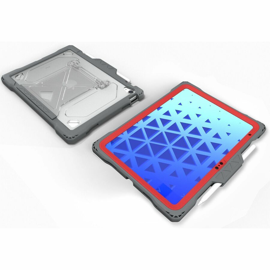 MAXCases Shield Extreme-X2 for iPad 10 10.9" (2022) (Red Bezel-Gray Case) APSXX2IP10RED
