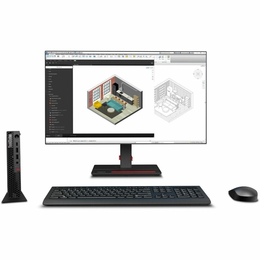 Lenovo ThinkStation P3 30H0006LUS Workstation - 1 x Intel Core i7 14th Gen i7-14700 - vPro Technology - 16 GB - 512 GB SSD - Tiny - Black 30H0006LUS