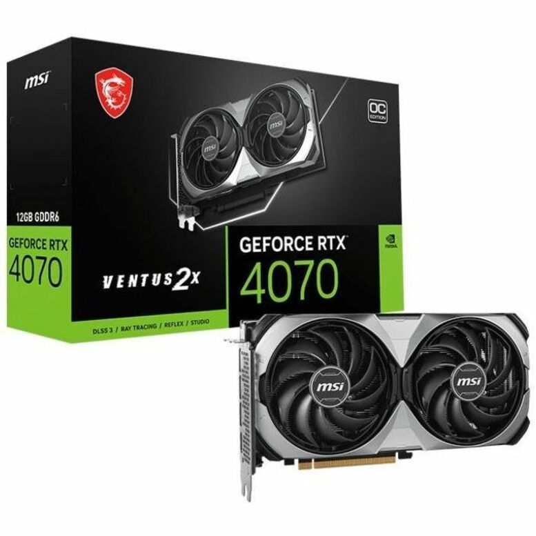 MSI NVIDIA GeForce RTX 4070 Graphic Card - 12 GB GDDR6 G4070V2XE12C
