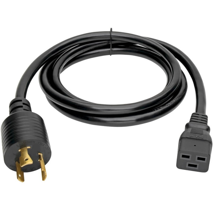 Eaton Tripp Lite Series Power Cord, C19 to NEMA L6-20 - Heavy-Duty, 20A, 250V, 12 AWG, 10 ft. (3.05 m), Black P040-010