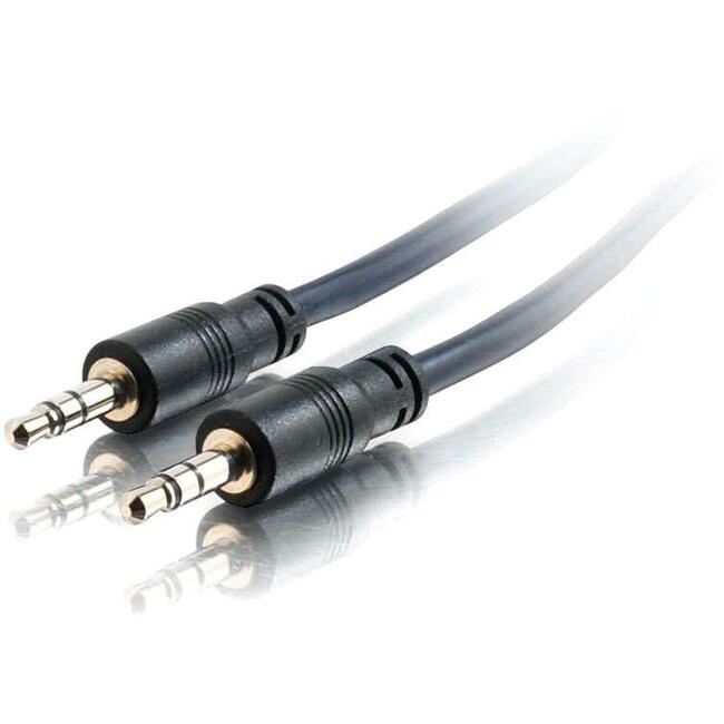 C2G 25ft Plenum-Rated 3.5mm Stereo Audio Cable with Low Profile Connectors 40516