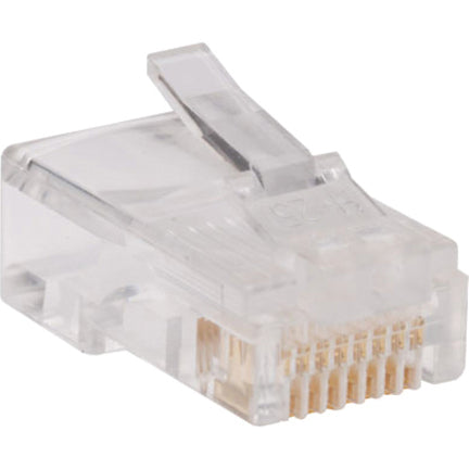 Eaton Tripp Lite Series RJ45 Plugs for Round Solid / Stranded Conductor 4-pair Cat5e Cable, 100-Pack N030-100