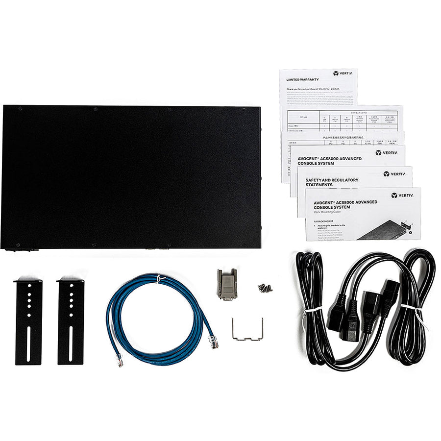 Vertiv Avocent 32-port ACS8000 Console System with dual AC Power Supply and analog modem, non-TAA ACS8032MDAC-400