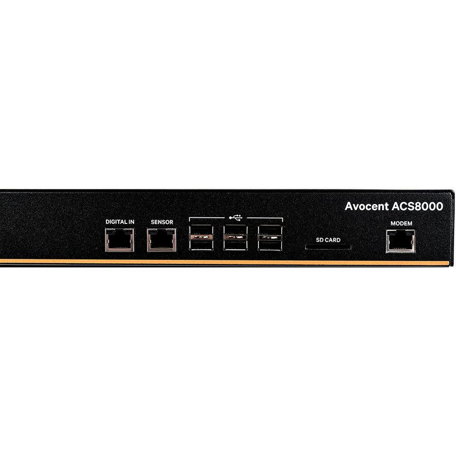 Vertiv Avocent 32-port ACS8000 Console System with dual AC Power Supply and analog modem, non-TAA ACS8032MDAC-400