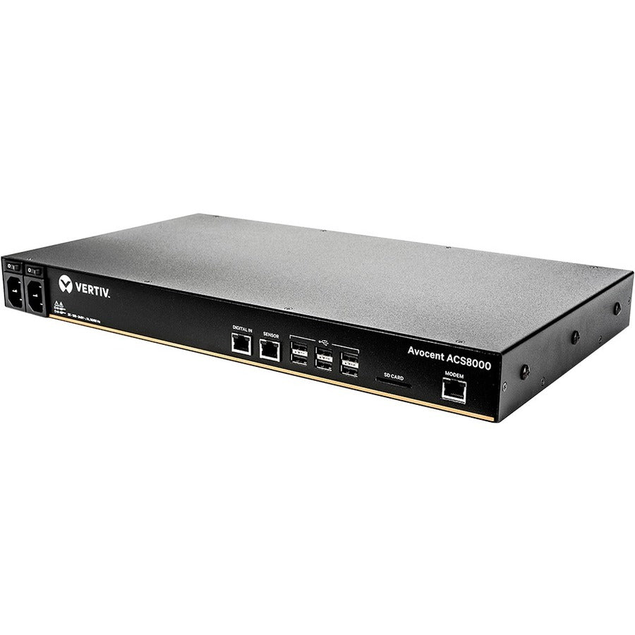 Vertiv Avocent 32-port ACS8000 Console System with dual AC Power Supply and analog modem, non-TAA ACS8032MDAC-400