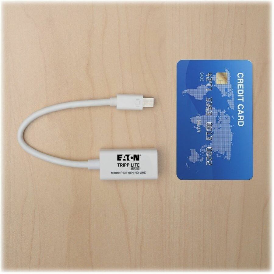 Eaton Tripp Lite Series Keyspan Mini DisplayPort to HDMI Active Adapter Video Converter (M/F) - 4K, DP1.2, 6 in. P137-06N-HD-UHD