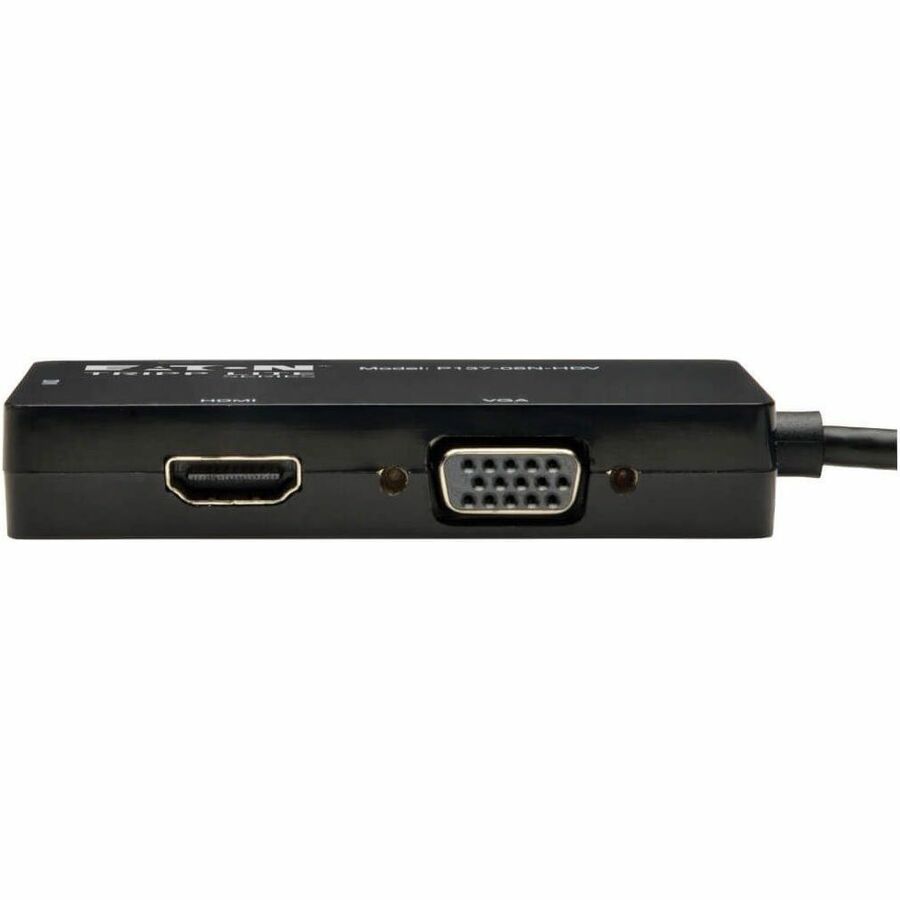Eaton Tripp Lite Series Keyspan Mini DisplayPort to VGA/DVI/HDMI All-in-One Adapter Video Converter, Black, 6 in. P137-06N-HDV